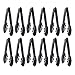 New Star Foodservice 35636 Utility Tong, High Heat Plastic, Scalloped, 9 inch, Set of 12, Black