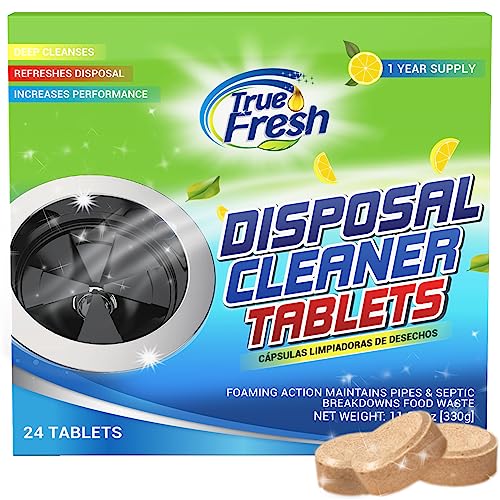 Foaming Garbage Disposal Cleaner and Deodorizer 24 Pack Disposer Cleaner ...
