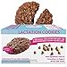 Lactation Cookies Breastfeeding Supplement - Oatmeal Chocolate Salted Caramel - 6 XL Cookies 12 Servings - Support Mothers Breast Milk Supply Increase - with Brewers Yeast Powder 100% Fenugreek Free...