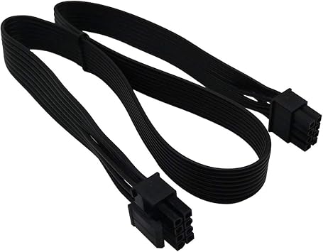CPU 8 Pin Male to CPU 8 Pin 4 + 4 Male EPS-12V Motherboard Power Adapter Cable for Coair Modular Power Supply 60cm