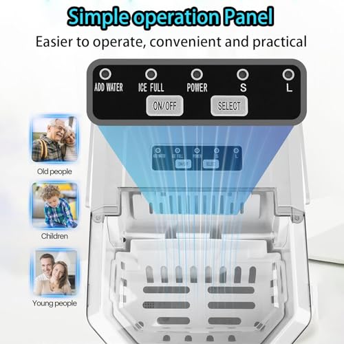 Máquina de hielo portátil para mesada 12Kg en 24hrs miniatura 3