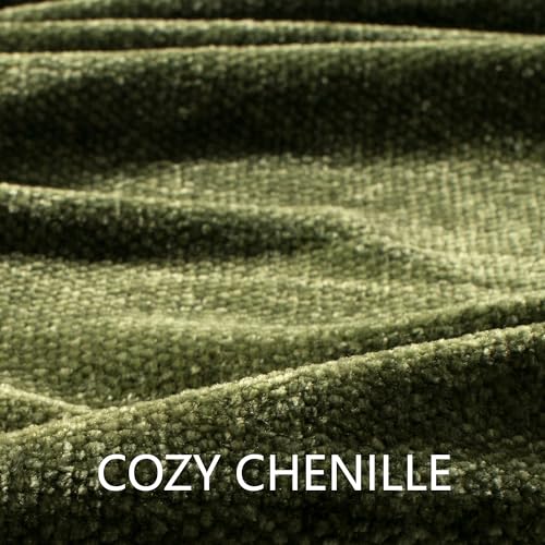 Manta Chenille para Sofa 50" x 60", Verde Oliva miniatura 6