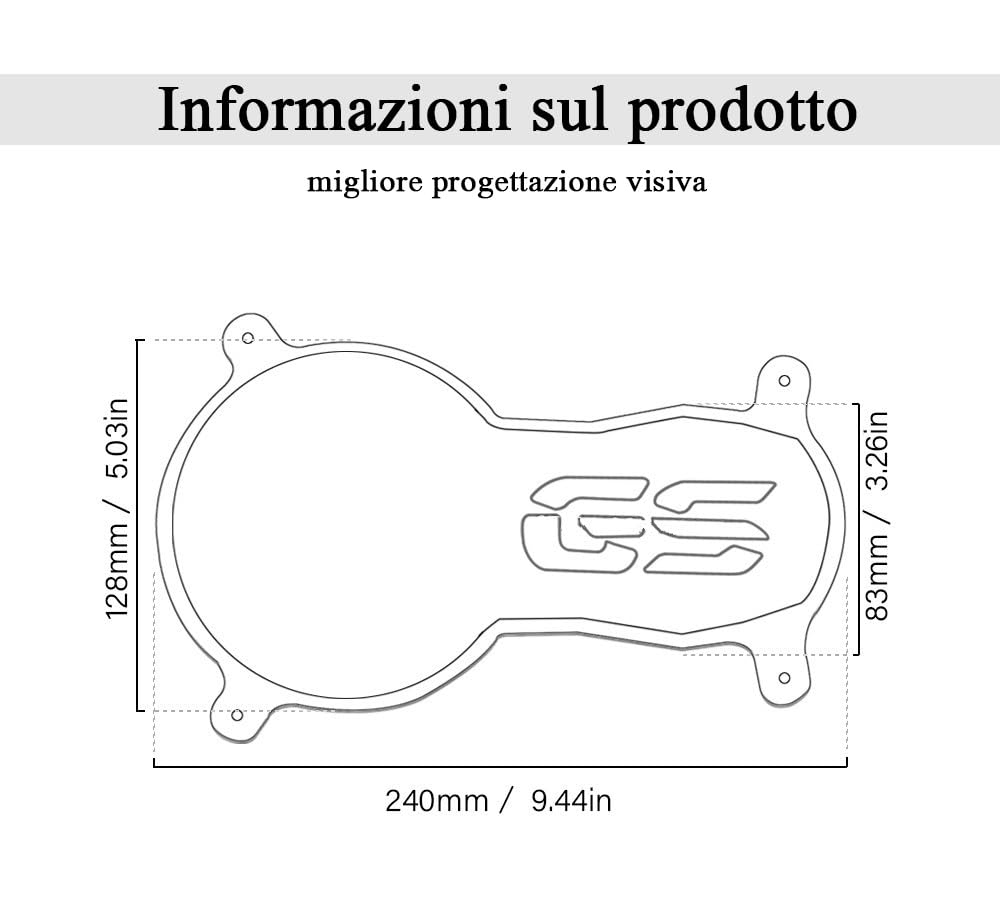 Copertura Fari Moto Per BMW R1200GS R1250GS R 1250 GS LC Adventure 2013-2023 - Protezione Faro Acrilico Leggera Per Moto