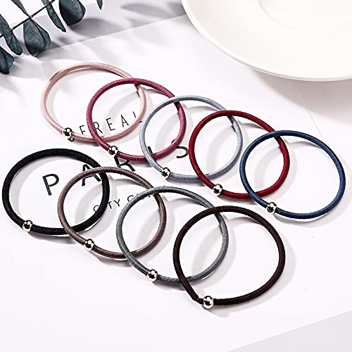 APSAMBR- New 15 PCS/Lot Women Basic Colorful Golden Ball Elastic Hair Bands Ponytail Holder Lady Rubber Bands Tie Gum For Hair Accessories(ONLY BLACK COLOR AVAILABLE) (B099X51NFW) Amazon Price History, Amazon Price Tracker