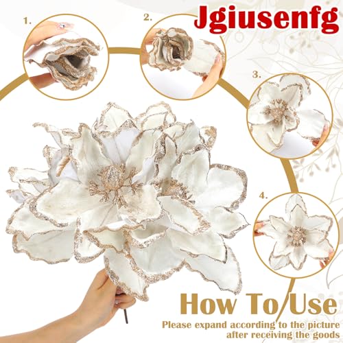 8pcs12largechristmasflowermagnoliaflowerschristmastreedecorationartificialpoinsettiastemsvelvetxmasornamentsforxmastreetabledecorwhite Urban Country Home Decor 8 pcs 12 large christmas flower magnolia flowers christmas tree decoration artificial poinsettia stems velvet xmas ornaments for xmas tree table decorwhite urban country home decor