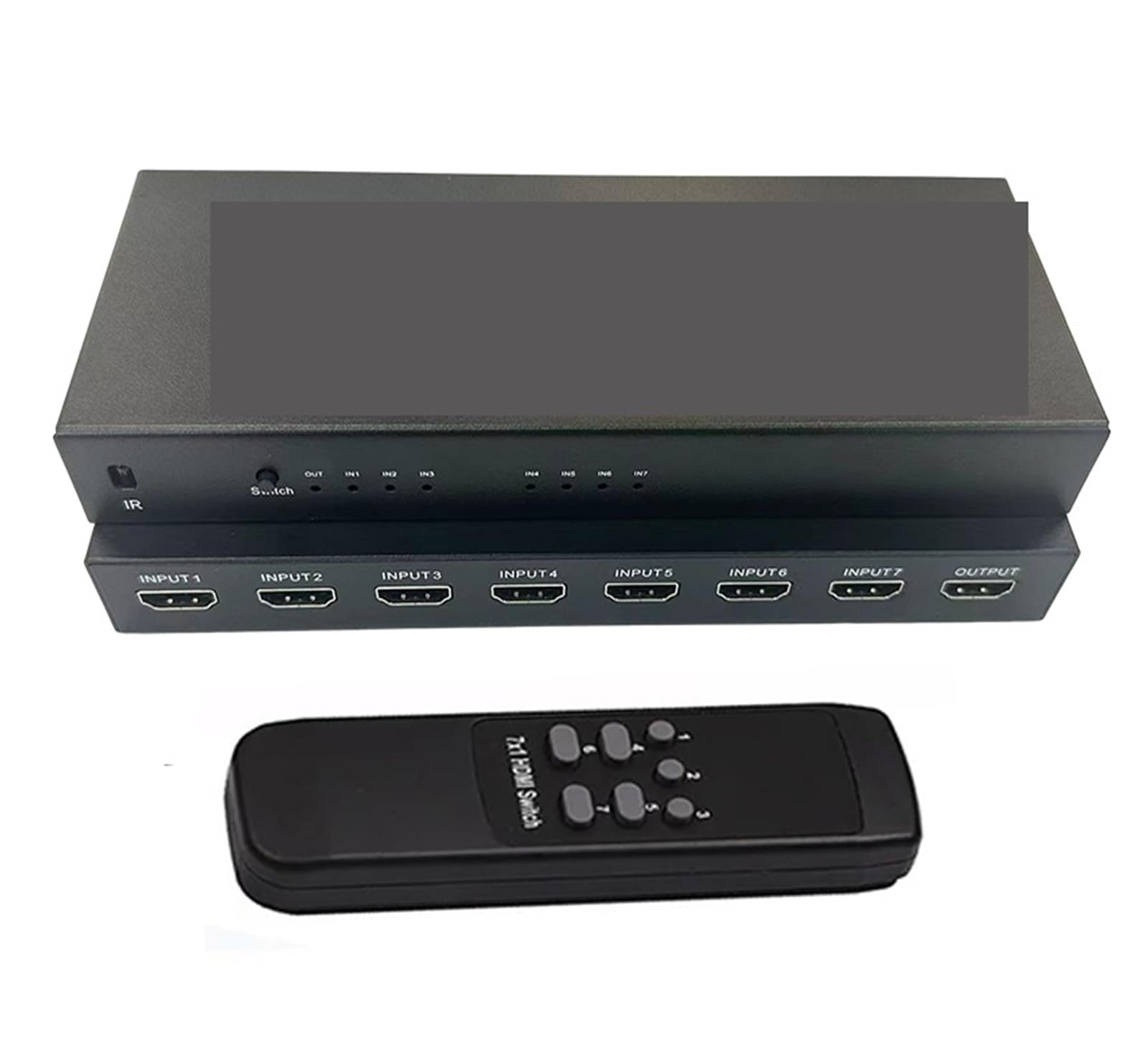 CUDTAPI 4K 60HZ HMI Switch 7x1 4x1 3x1 2.0 Switcher Aud Video Converter For PS4 DVD PC To TV HDTV Monitor Or Projector(4X1)