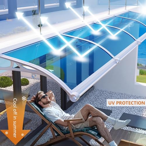 Auvent extérieur durable en polycarbonate résistant aux intempéries - 3