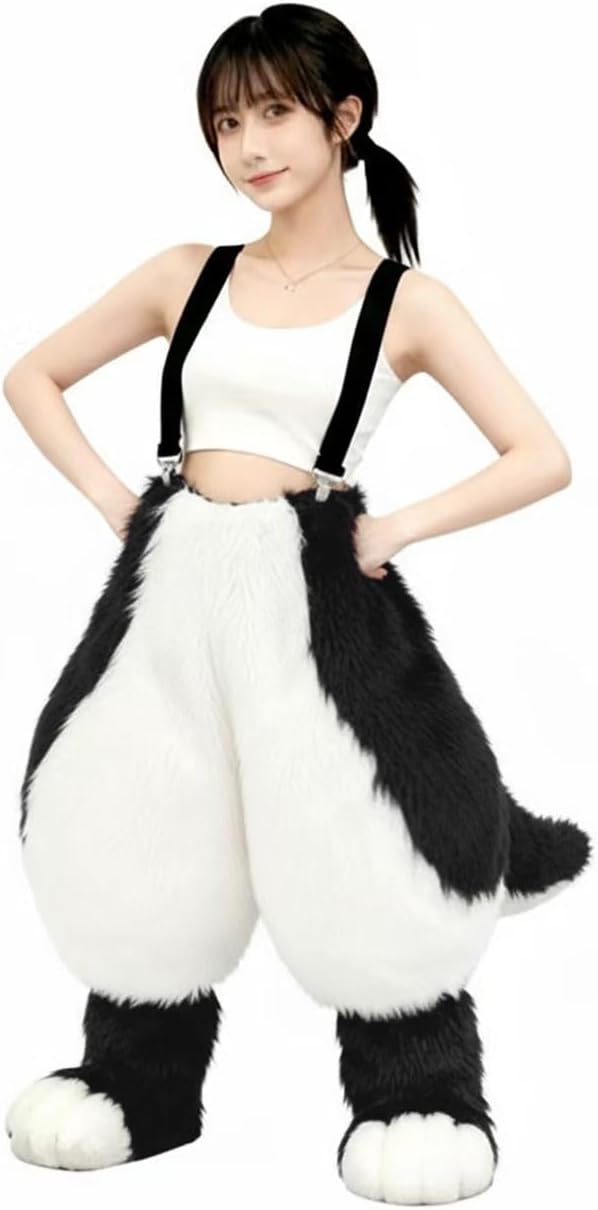 Furry Fursuit Suspenders Bent Legs Set - Bottoms Costume For Cosplay Events, Furry Conventions And Masquerades
