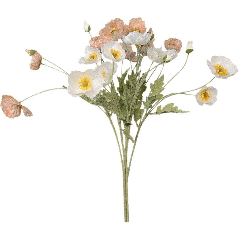 Baokuan Pink 10Pcs Fake Simulation Silk Flowers Artificial Flowers Garden Table Diy Party Wedding Bridal Bouquet Decor