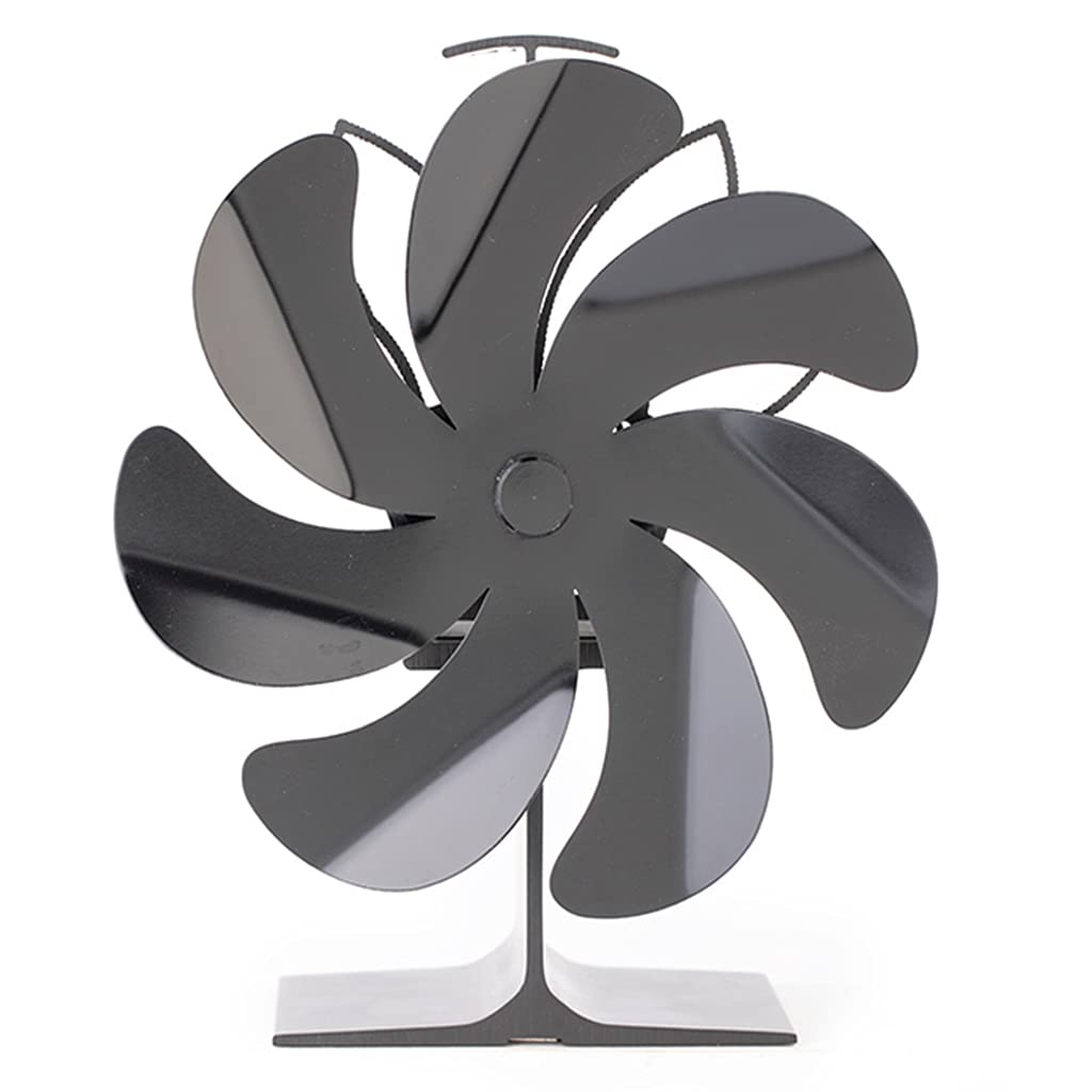 SF510G Ventilador de estufa de calor para hogar Chimenea de leña para regalo ideal para hogar Familia Amigos Ventilador de estufa de guerra de invierno alimentado por calor Sin necesidad de o
