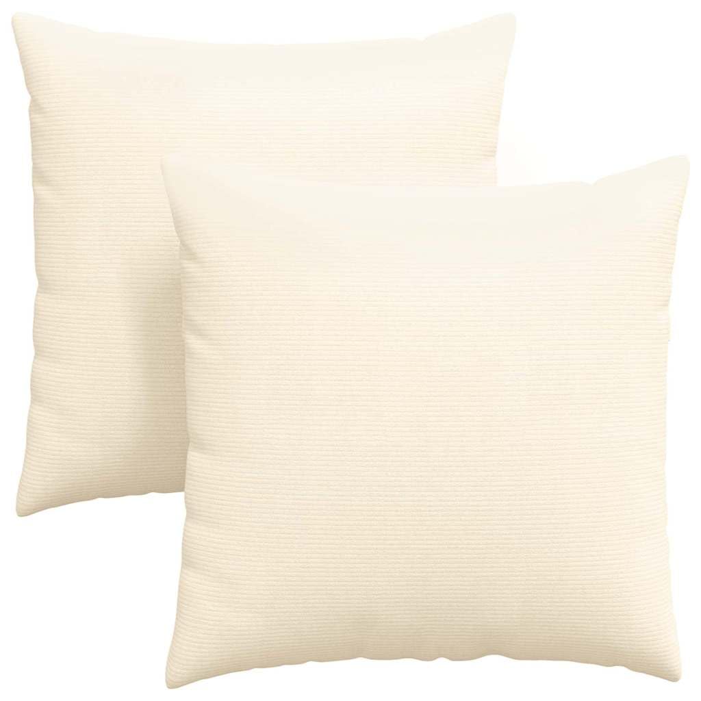 Weiche Cordkissen für Sofa 2 Stück mit samtiger Textur und modernem Design als Elegante Sofakissen und plüschige Wohnkissen