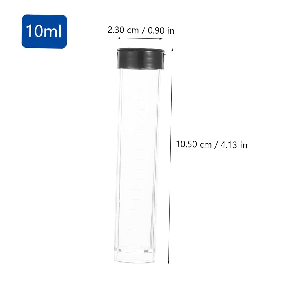 MECCANIXITY Clear Storage Tube 23x25mm Small Plastic Round
