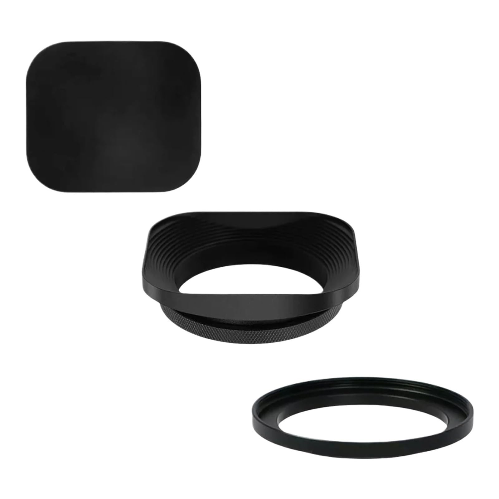 Pare-soleil carré for appareil photo, rétro universel, réduit la lumière for 37/39/43/46/49/52mm(39mm)