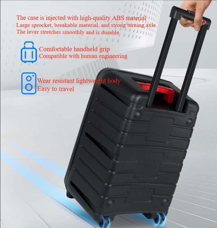 The SW-N620 speaker being pulled by its retractable trolley handle, demonstrating its portability.