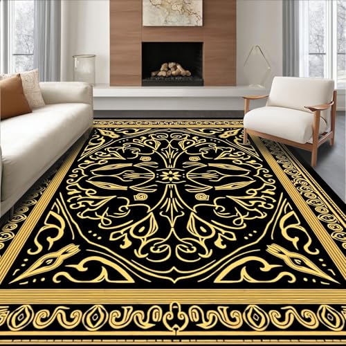 Design&I Low Pile Flatwoven Area Rug 3x5, Artistic Fusion of