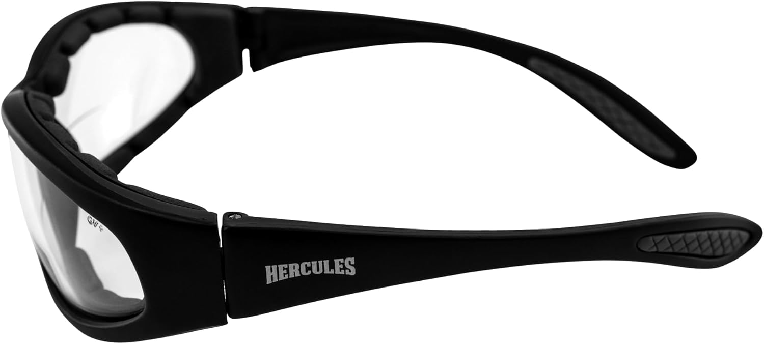 Dragonfly Alley 2 Pairs - 2.0 Bifocal Global Vision Eyewear Hercules Anti-fog Safety Glasses with EVA Foam (1 Clear, 1 Smoke)