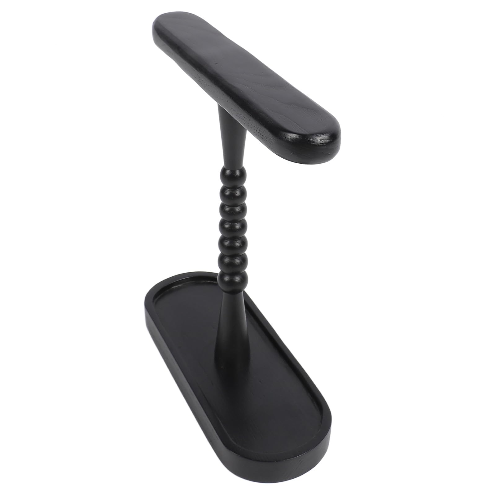 Supporto Universale per Cuffie, Base in Legno di Noce (BLACK)