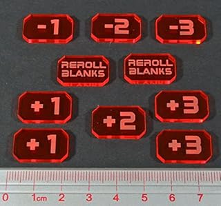 LITKO Space Wing Combat Modifier Token Set, Fluorescent Amber (10)