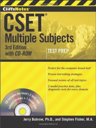 CliffsNotes CSET: Multiple Subjects with CD-ROM, 3rd Edition 3rd Edition