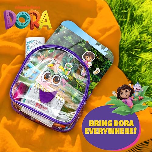 Image of Horizon Group USA Puffy Sticker Playset for Kids, Dora