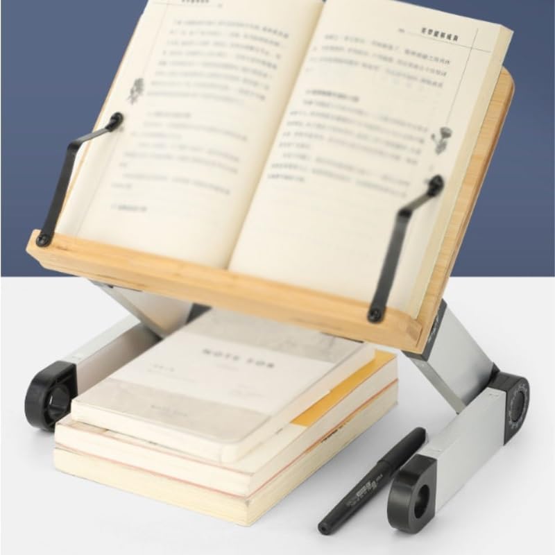 Aluminum Alloy Book Stand Log Reading Rack Multi Functional Holder