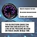 FUZIDDN 100 PSI Oil Pressure Gauge Kit | 2-1/16