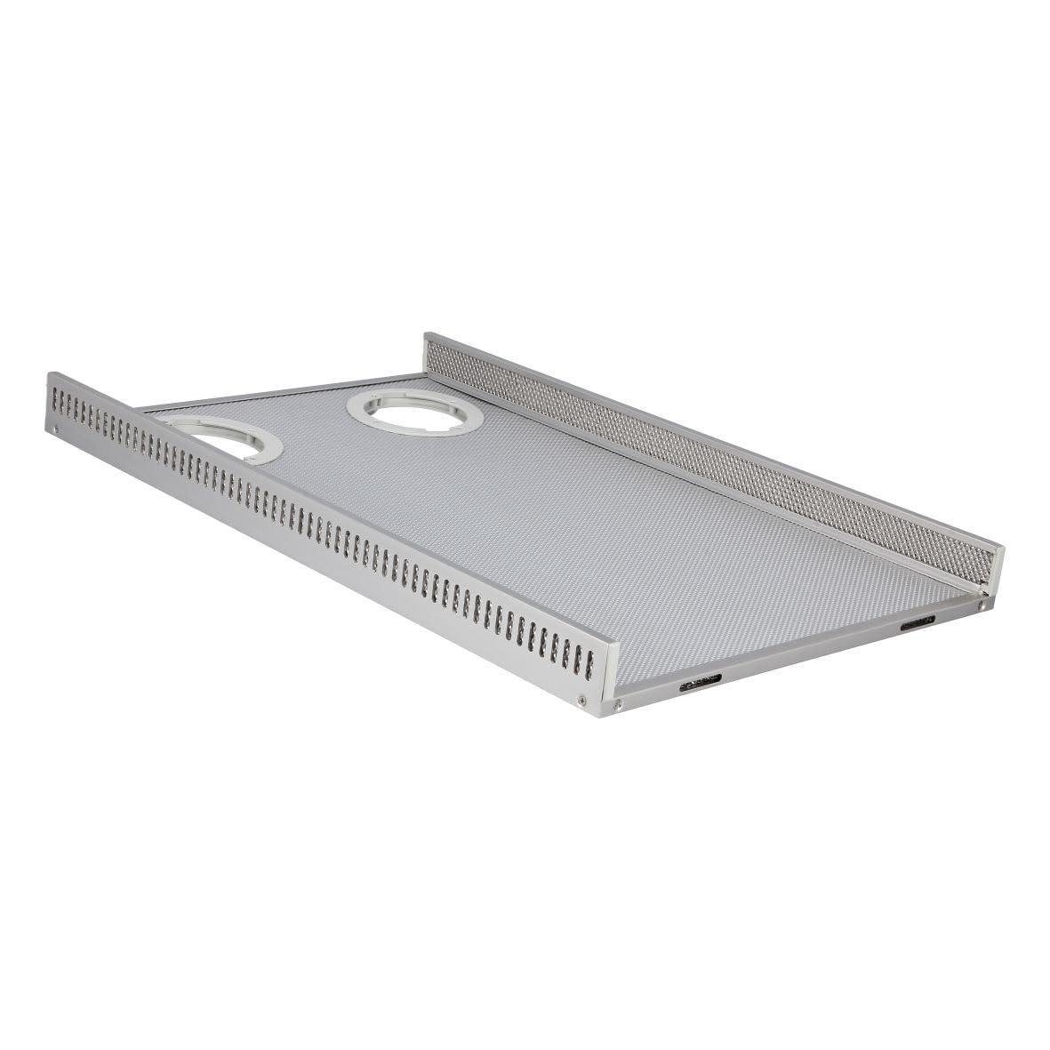 easyPART passend für BOSCH 00439411 Fettfilter 494x306mm Metallfilter für | Dunstabzugshaube, mit 2 Aussparungen Löchern für die Halogenlampen, Metallfettfilter, Ersatzteil