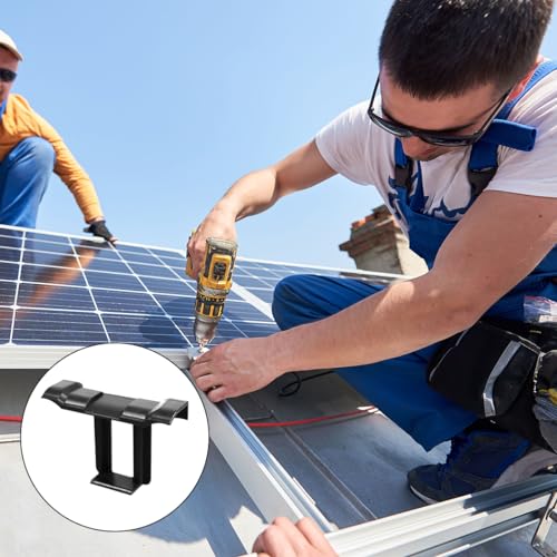 Solarpanel Wasserablauf Clips Schlammentfernungsclip 22 Stück PV Modul Reinigungsclips 30mm für Wasserablauf PV Solarpanelen Solarmodul