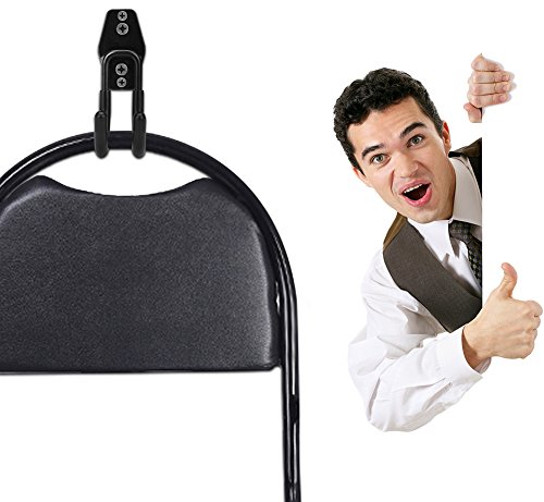 Dirza Utility Hooks Wall Mount Tool Holder U-Hooks for Home Garage Storage Organizer Garden Tools Shovels Rake Stroller Ladder Black 5 Pack