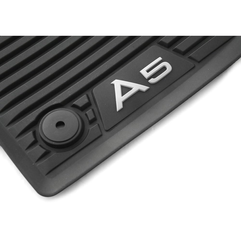 Originele Audi A3 rubber matten achterzijde zwart Originele Audi A3 rubber matten achterzijde zwart