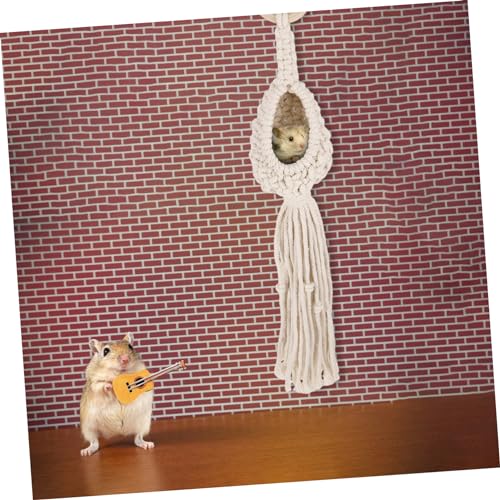Happyyami Rede De Hamster Gaiola De Rato Saco De Dormir Redes Acessórios De Plantas Acessório De Ham
