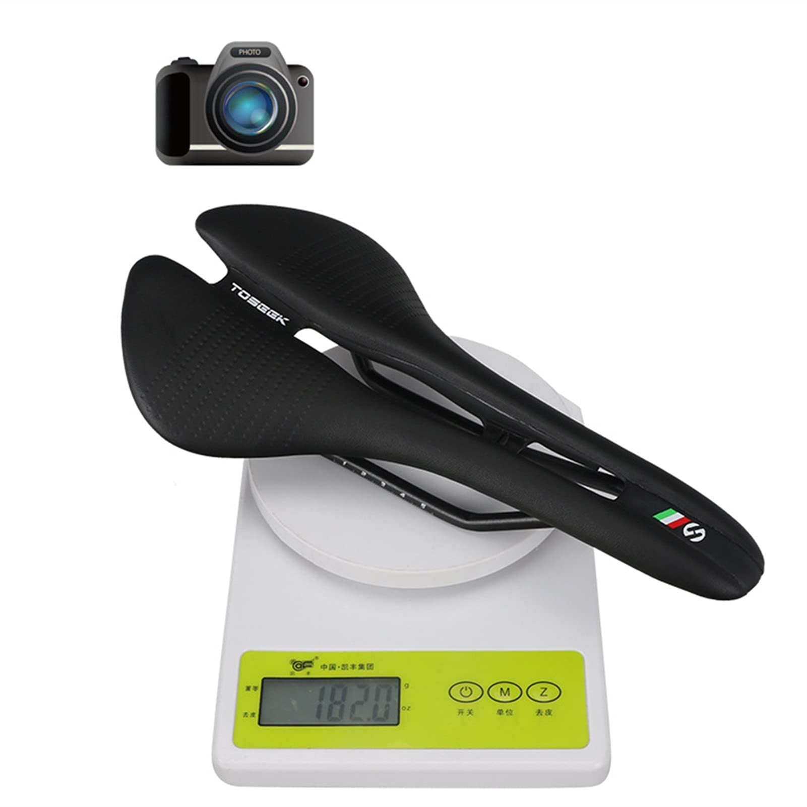 Sella Bici Comoda,Sella Bici MTB Bicycle Saddle Road Bike Ultralight Racing Seat Hollow Ergonomic Design Sedile Sedile Sella per Biciclette Bike Saddle