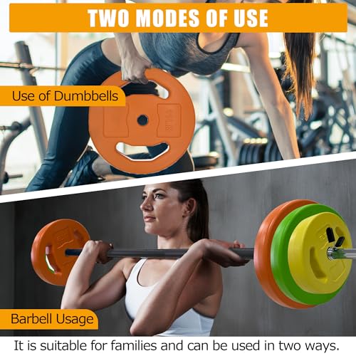 Barbell Weight Set for Lifting, Adjustable Barbell Set for Home Gym, PU Coating
