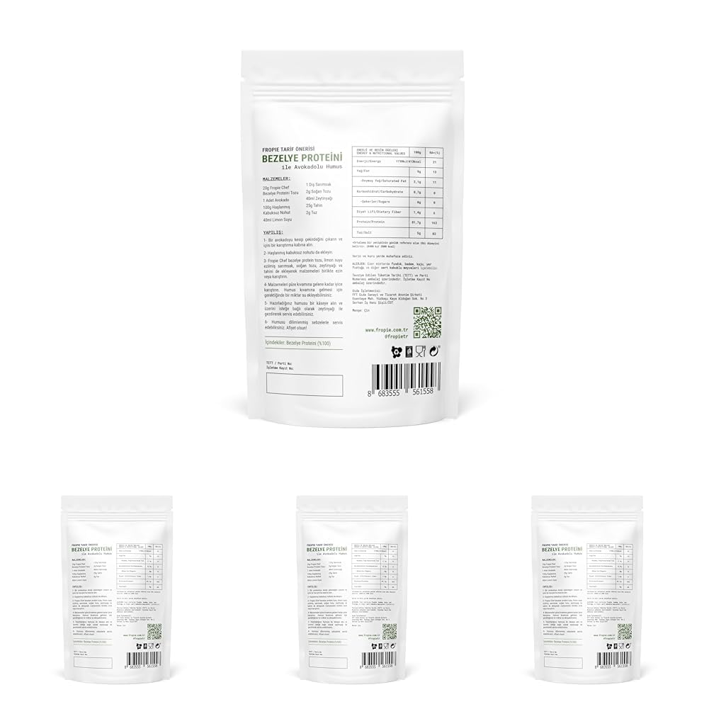 Fropie Chef Bezelye Proteini Tozu 100g (4 paketi)