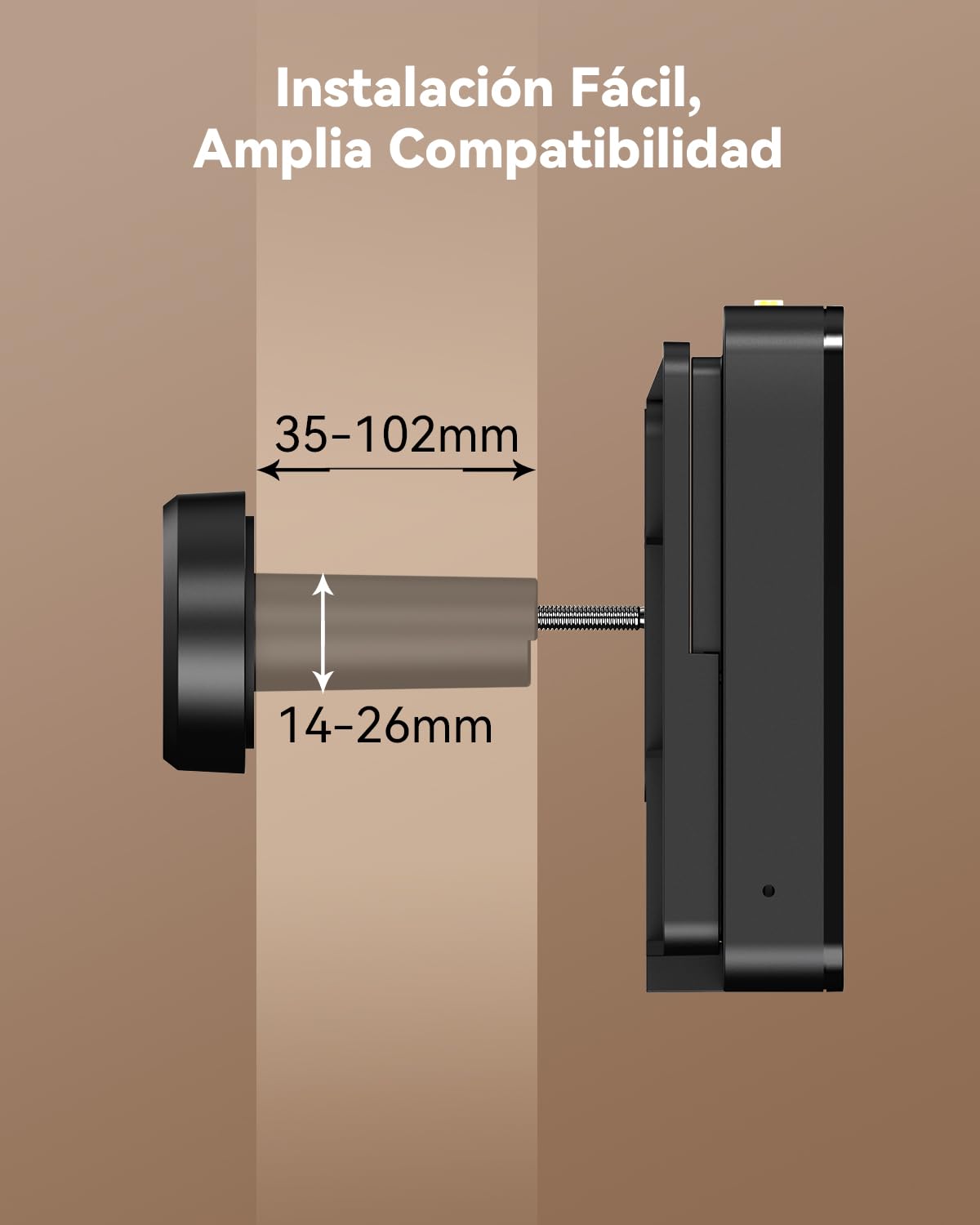 Imou Mirilla Digital de Puerta con Modo AOV (Siempre en Vídeo) – Cámara 5MP Ultra HD, Pantalla a Color de 4.3", WiFi 2,4/5GHz, Detección de Personas, 4800mAh Batería Recargable, Máscara de Privacidad