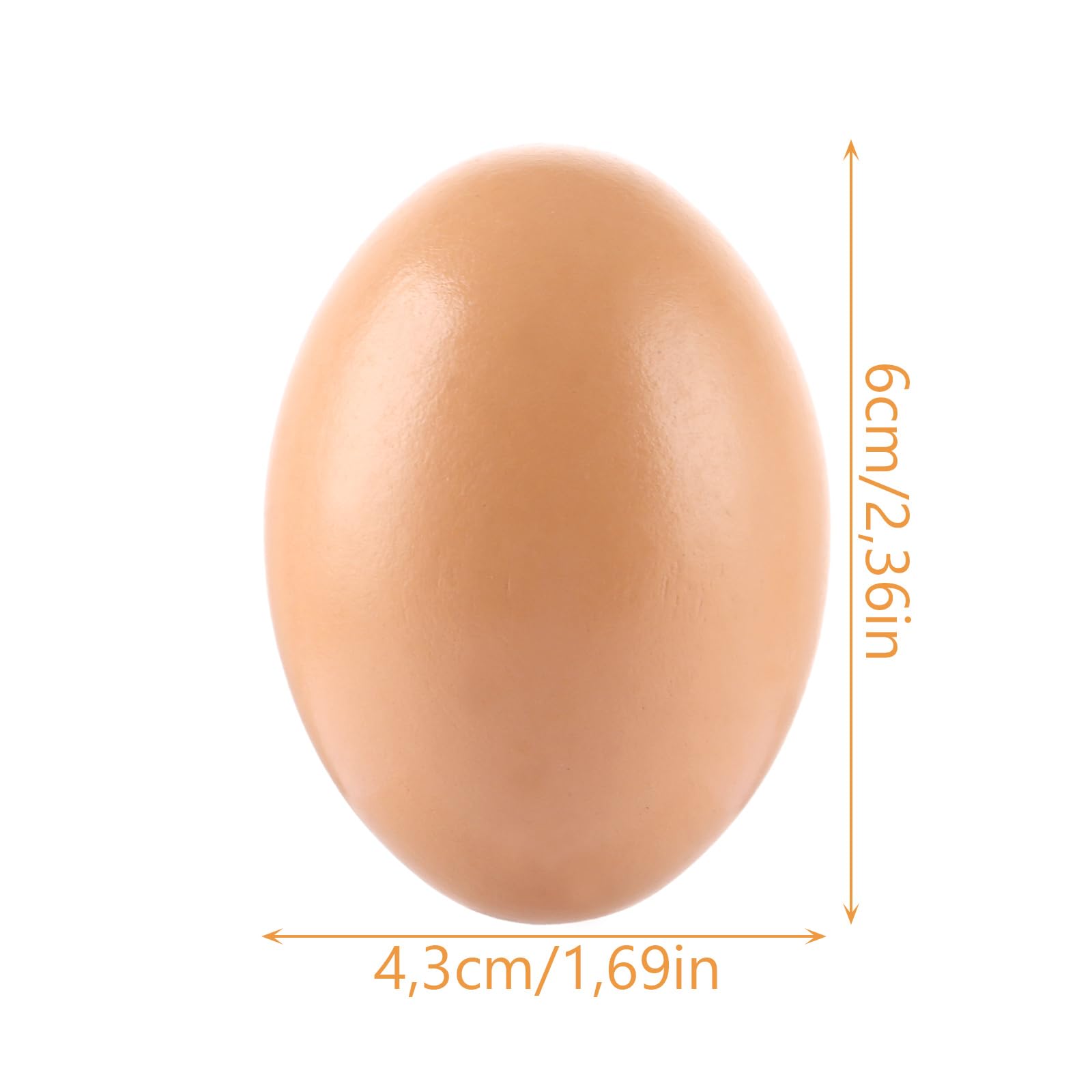 40er-Set Holzeier Nesteier für Hühner, Eier Gipseier Legenester für Hühner, Ei aus Holz Perfekt für Hühnerställe & Legenester als Nesthilfe