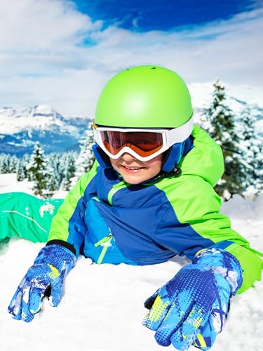 Guantes de esquí para niños que mantienen las manos secas y abrigadas 2