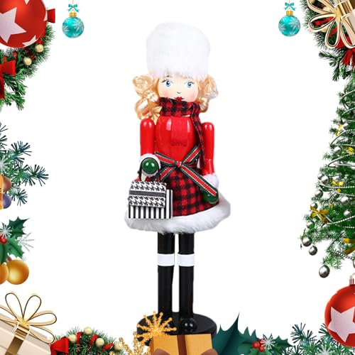 Zyntora Weihnachtliche Nussknacker-Figuren – Holz Weihnachten Frauen...