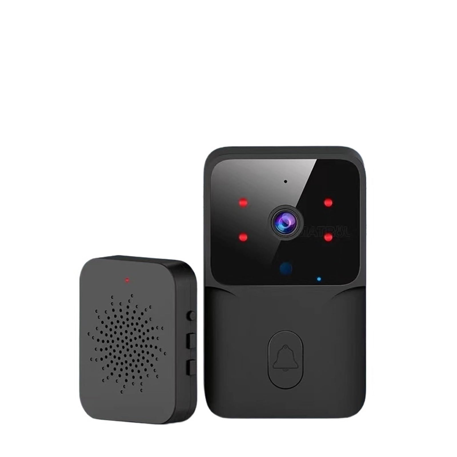 Interphone de porte HD avec sonnette vidéo grand angle pour contrôle visuel