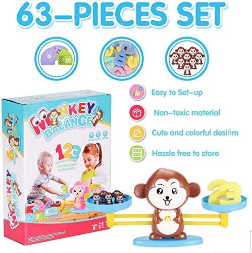 CAROSE Number Balance Math Games Balance Counting Toys Preschool Educational Toys Early Math Teaching Tool Counting Toy 7 51jsgcMn6hL. AC