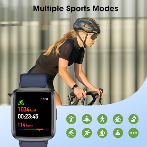 Image of Fitness Tracker Watch with Heart Rate Monitor, Activity Tracker with Pedometer, Sleep Monitor, Calories & Step Counter, IP68 Waterproof Smart Watches for Women Men Fitness Watch for Sports