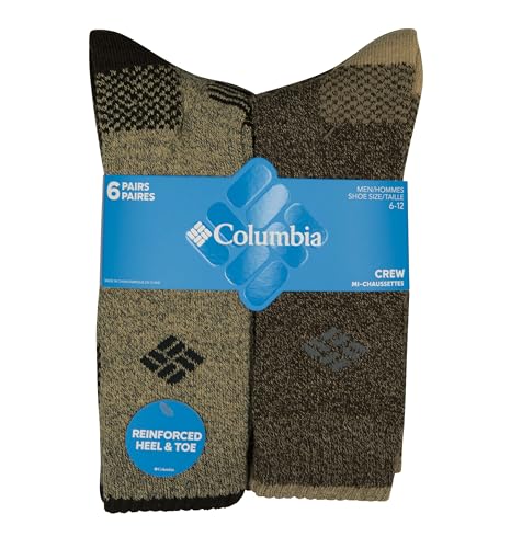 Columbia Men's Moisture Control Quarter Crew Socks 6-Pack3