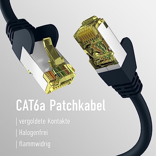 EFB-Elektronik, CAT. 6a network cable up to 10 Gbit, 10m LAN cable Ethernet cable patch cable with jack/kink protection - Image 3