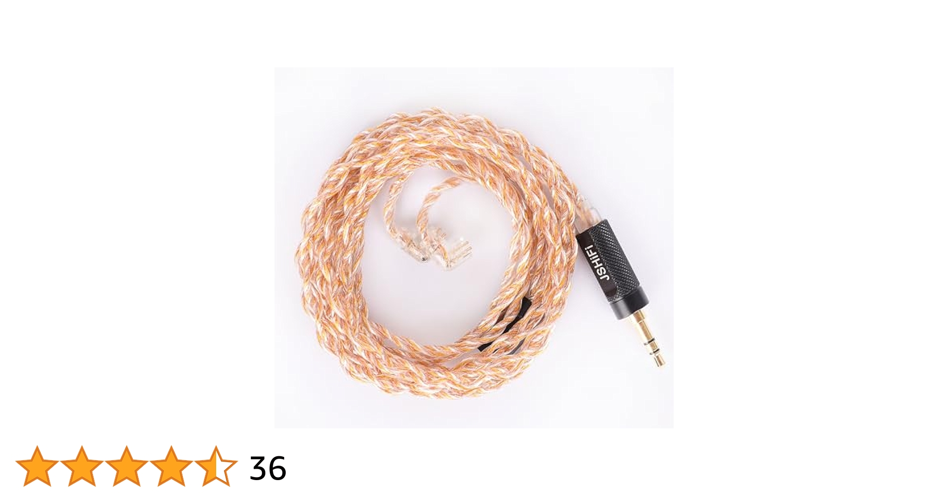 イヤホン ケーブル リケーブル 19AWG銀メッキ無酸素銅 BIGMANGO Zebra」4芯 無酸素銅＆銀メッキ線ミックスケーブル