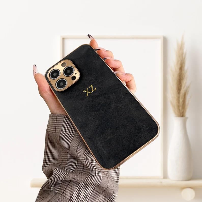 Amazon.com: CONNYAM Personalized Suede Case for iPhone 13, iPhone