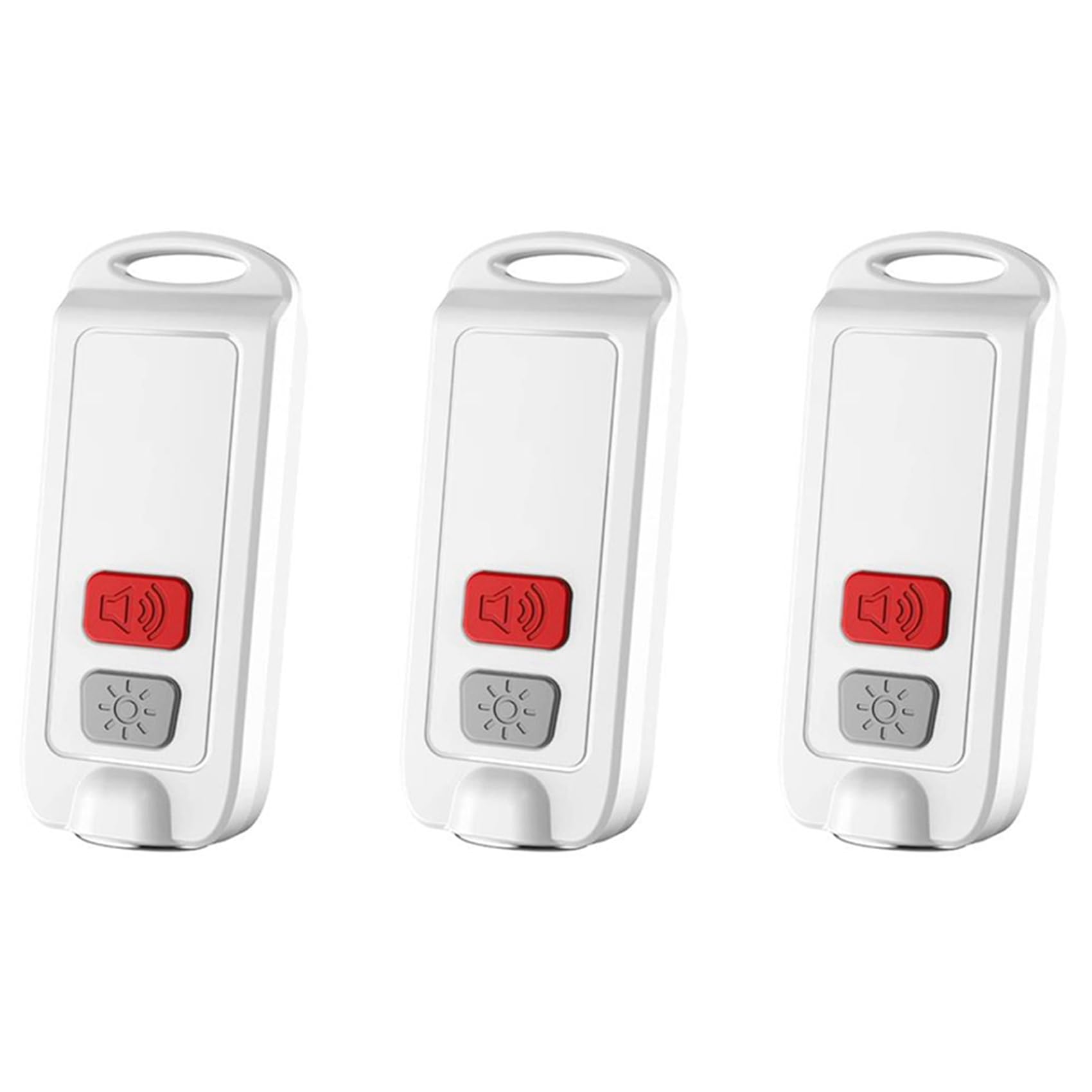Jnchdghwa Women's White 3X Personal Alarm,Safety Alarm For With Sos Led Light,130Db Siren,Waterproof Keychain Sound Device For Kids Elders