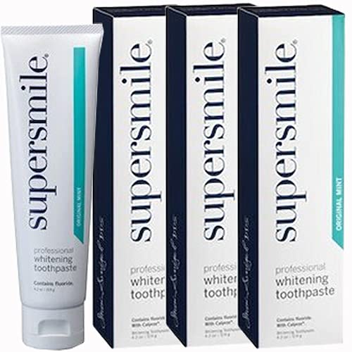 薬用ホワイトニング歯磨き スーパースマイル119g x 3本