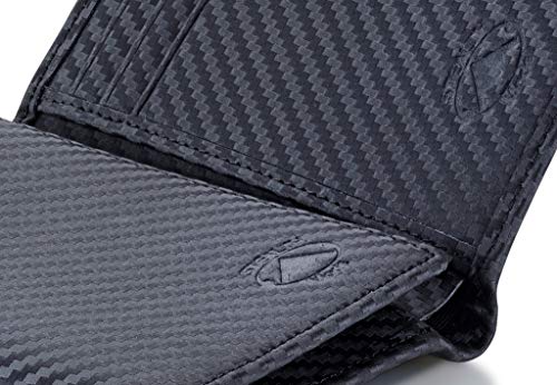 Stealth Mode Trifold Rfid Blocking Carbon Fiber Wallet For Men #TOP4