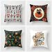 Funda de Cojines Decorativa Gato Negro de Halloween Fundas de Cojín 50x50cm,Funda de Almohada Cuadrado Juego de 4 Funda de Cojines Decorativa para Sofá, Cama Hogar, Coche, Interior, Exterior