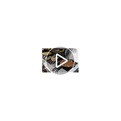 Nexgrill Deluxe 5B Gasgrill I 5 + 2 Brenner Gas Grill mit Edelstahl-Seitenkocher & Infrarot Seitenbrenner I Grillwagen mit Pro Touch Gusseisen-Grillrost & Keramik Backburner – Bild 8